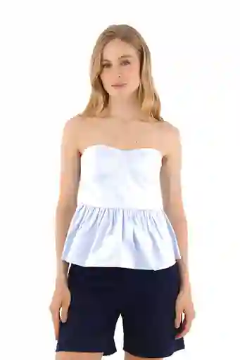 Top Francesca Azul Claro Talla XS Mercedes Campuzano