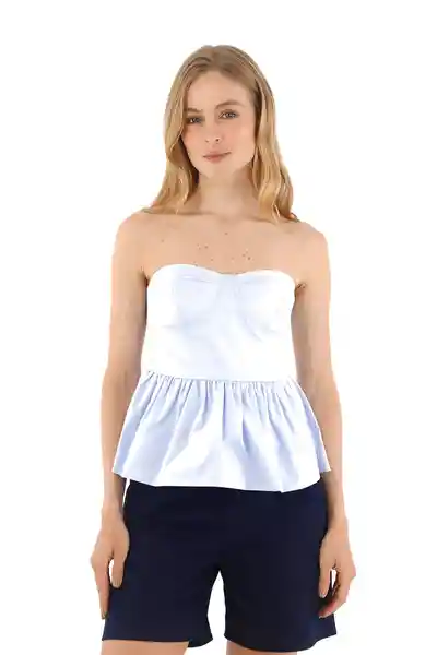 Top Francesca Azul Claro Talla XS Mercedes Campuzano