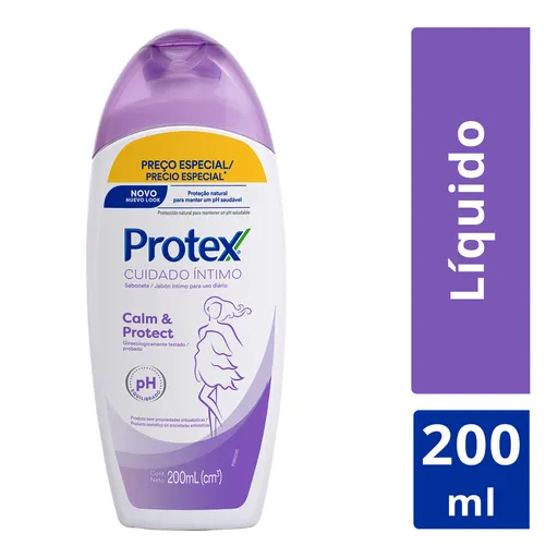 Jabón Líquido Protex Cuidado Íntimo Botella 200 ml