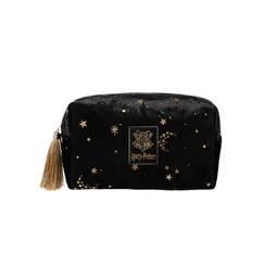 Cosmetiquera Serie Harry Potter Negro y Dorado Miniso