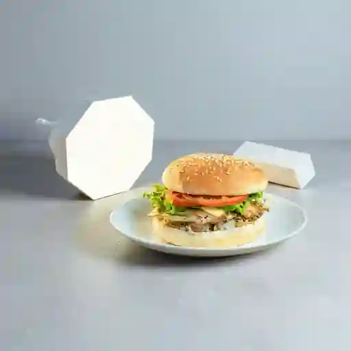 Hamburguesa Sencilla Pollo Callegera Clásica