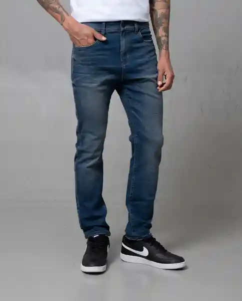 Jean Súper Slim Hombre Azul Denim Medio T 40 62162 Rifle