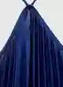 Vestido Susane Azul Talla Xs Mujer Mango
