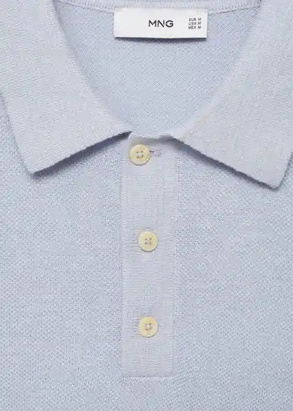 Polo Andrew Celeste Talla XL Hombre Mango