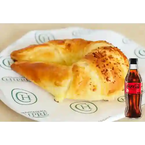 Combo Croissant Queso + Coca-Cola Sin Azúcar 300ml
