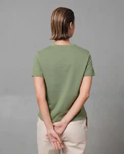 Camiseta Mujer Verde Talla L 209G002_VER176009 Rifle