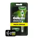 Gillette Mach3 Sensitive Máquina de Afeitar Recargable 1 Unidad + 2 Cuchillas de Afeitar 1 Kit