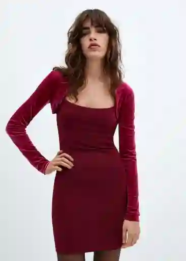 Cárdigan Xman Fucsia Talla M Mujer Mango