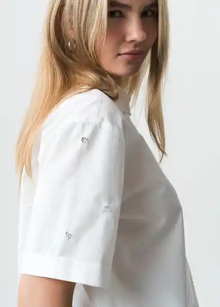 Camisa Mujer Crudo Puro Claro Talla M 013G302 Naf Naf