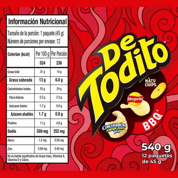 Detodito Snack Bbq 45 g