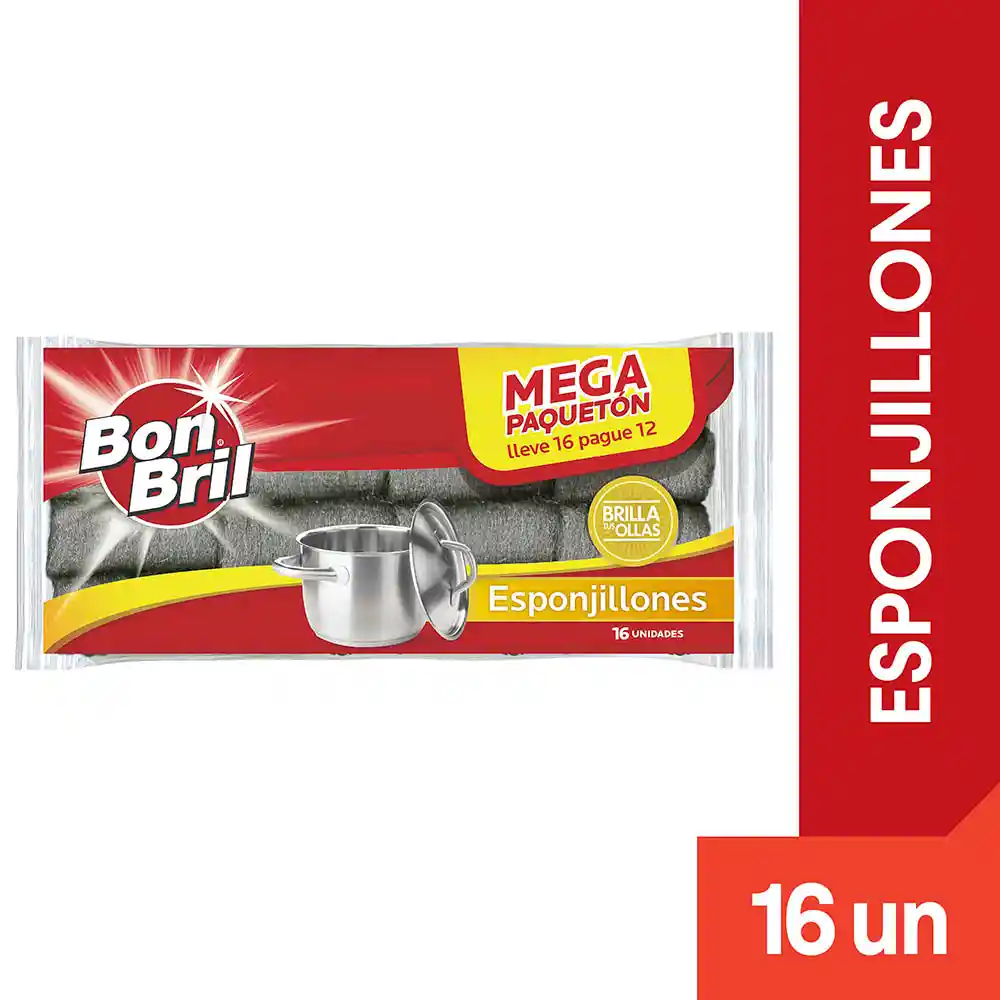  Bon Bril Esponjillones Mega Paquetón