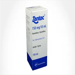 Zantac Jarabe 150 Mg / Caja Con Frasco Con Rx