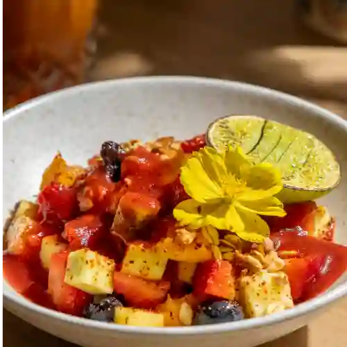 Tazon de Fruta Enchilado