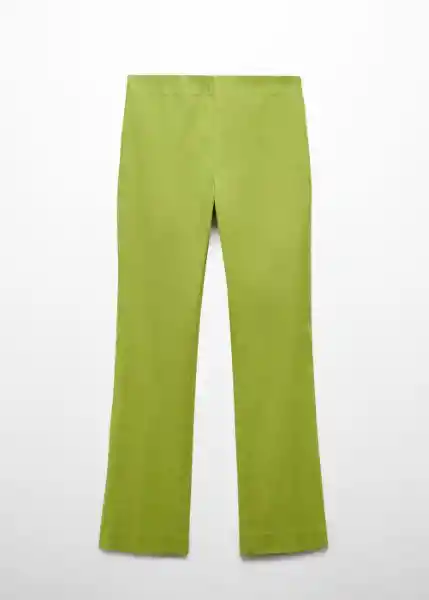 Pantalón Santori Verde Talla 40 Mujer Mango