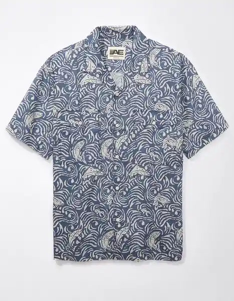 Camisa Hombre Azul Talla X-Large American Eagle 21546292