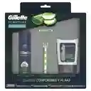 Gillette Sensitive Máquina Para Afeitar Recargable 1 kit