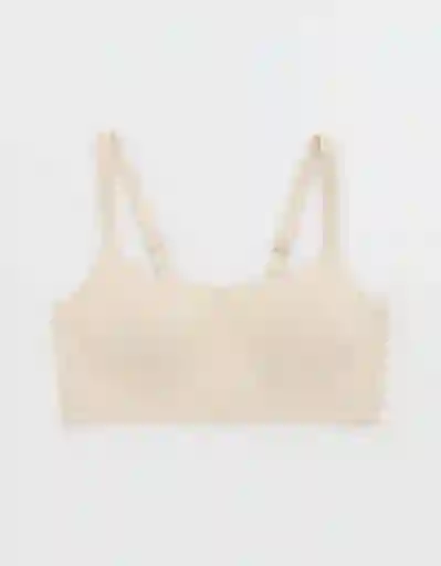 Brasier Aerie Beige Talla: MEDIUM 3784119 American Eagle