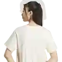 Adidas Camiseta Manga Corta Lifestyle de Mujer Blanco Talla L