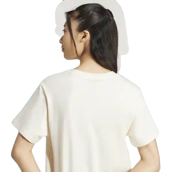 Adidas Camiseta Manga Corta Lifestyle de Mujer Blanco Talla L