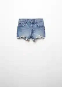 Short Nicola Tejano Medio Talla 44 Mujer Mango