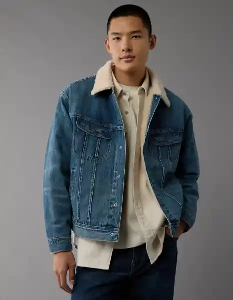Chaqueta Hombre Azul Talla: LARGE 1700400 American Eagle