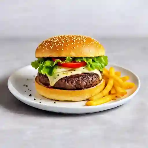 Burguer argentina (incluye papas)