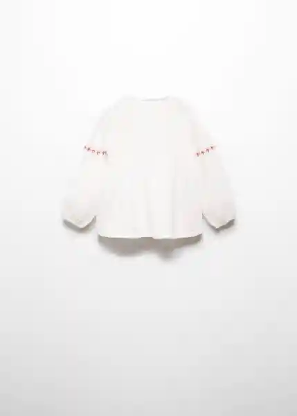 Blusa Texas Blanco Talla 97 Niña Mango