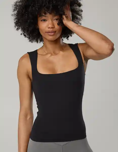 Camiseta Negro Talla: MEDIUM Aerie 1972073 American Eagle