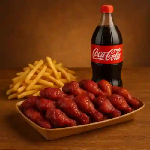el Reto Salvaje (48 Alitas + Papas +gase