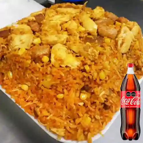 Combo Arroz Paisa Pequeño + Coca Cola Original 1.5 L