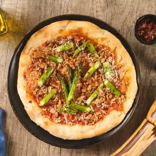 Pizza Esparagos y Cebolla