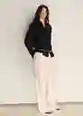 Camisa Samari Negro Talla M Mujer Mango