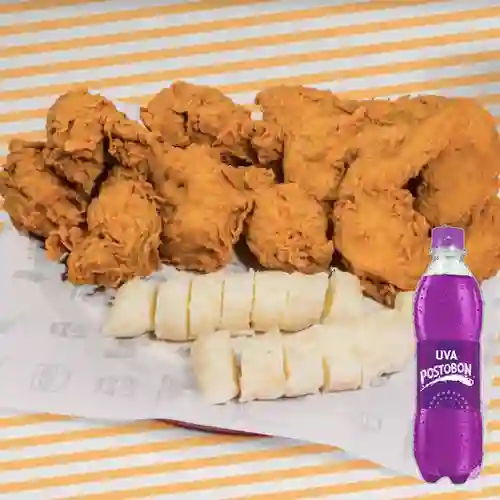 Combo Alitas X 8 Piezas + Postobon Uva 400 ml