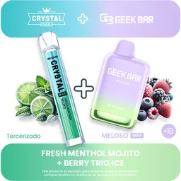 Combo 4 Geek Bar Max + Crystal Vape