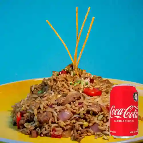 Combo Arroz Chaufa Pollo + Coca Cola Original 330Ml