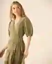 Vestido Verde Serenidad Claro Talla S 693G207 Esprit