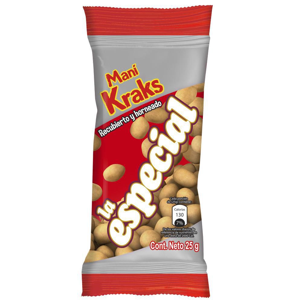 Maní Kraks Recubierto y Horneado 25g