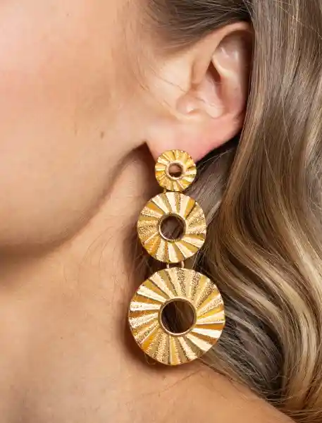 Aretes Joyería Mujer Amarillo Dorado Oscuro 339E056 Naf Naf