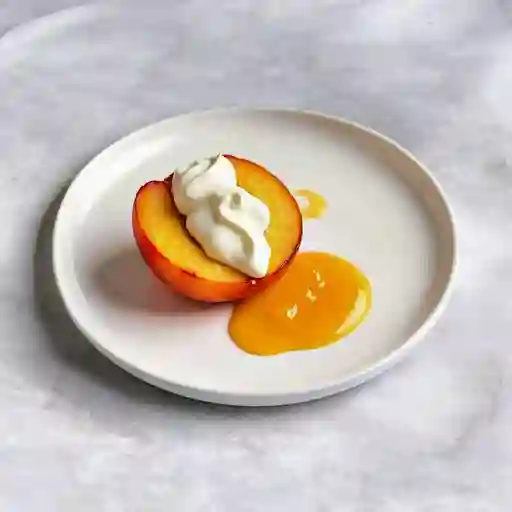 Duraznos Con Crema