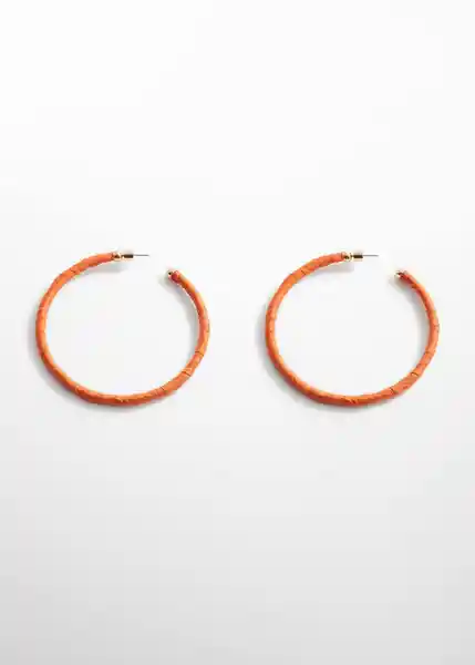 Pendientes Maya Naranja Talla 99 Mujer Mango