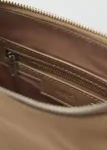 Bolso M Poma Beige Talla 99 Mujer Mango