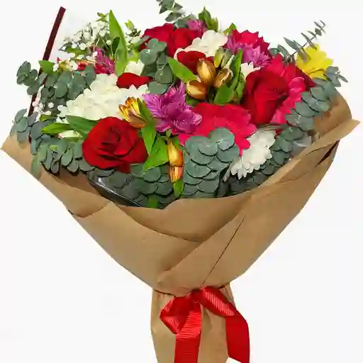 Bouquet surtidos rosas, hortensias...