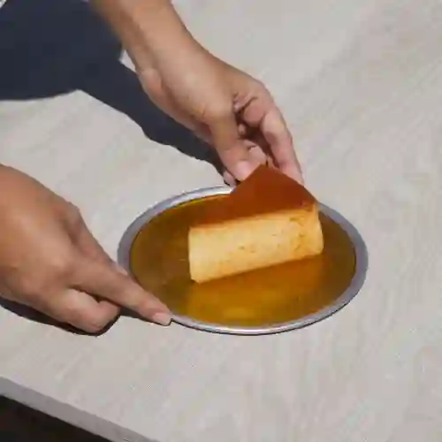 Flan de caramelo para uno