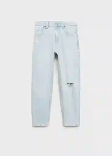 Jean Mom8 Tejano Claro Talla 08 Niñas Mango