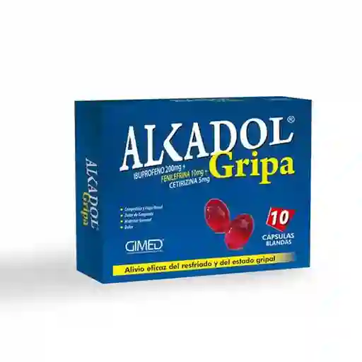 Alkadol Gripa (200 mg / 10 mg / 5 mg)
