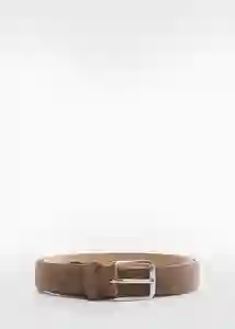 Cinturón Suede Piedra Talla 91 Hombre Mango
