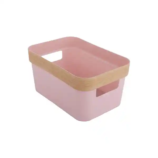 Organizador de Almacenamiento de Plástico Rosa S Miniso