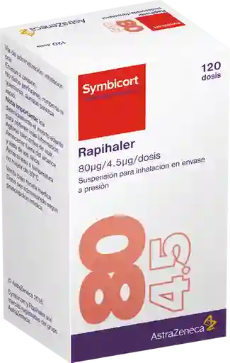 Symbicort Rapihaler Suspensión (80 mcg / 4.5 mcg)