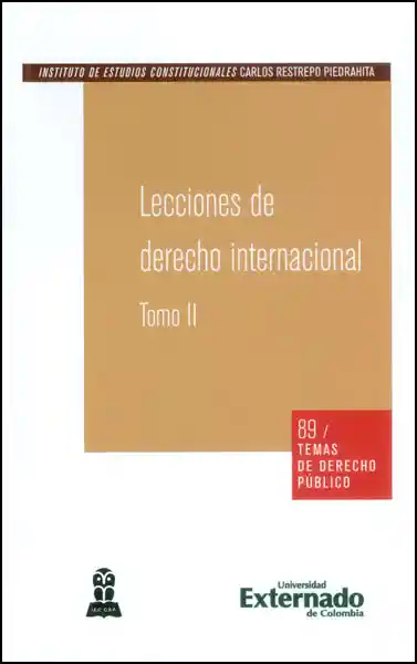 Lecciones de Derecho Internacional. Tomo Ii