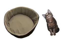 Cama Para Gato Grande Beige